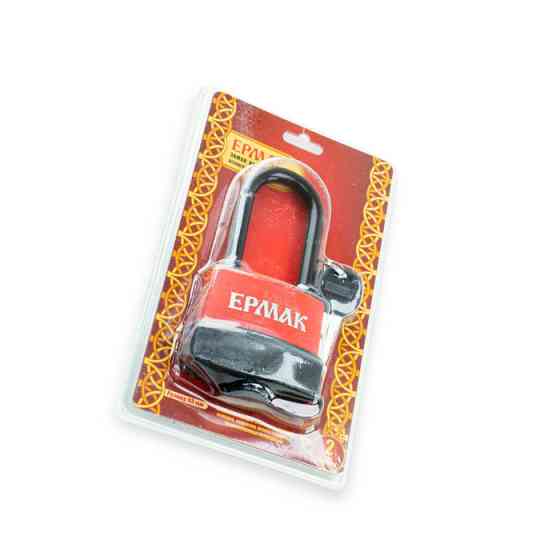 Замок навісний "дужка" 63 мм, англійський ключ 3 шт, подовжена дужка, вологостійкий Marlok Мукачево