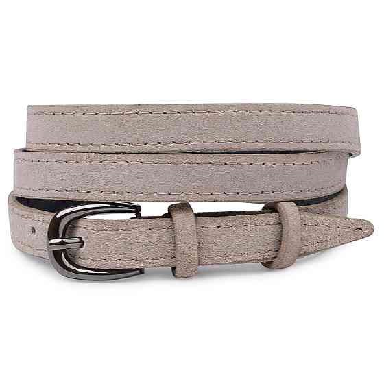 Женский замшевый ремень Vintage 20763 Серый Киев