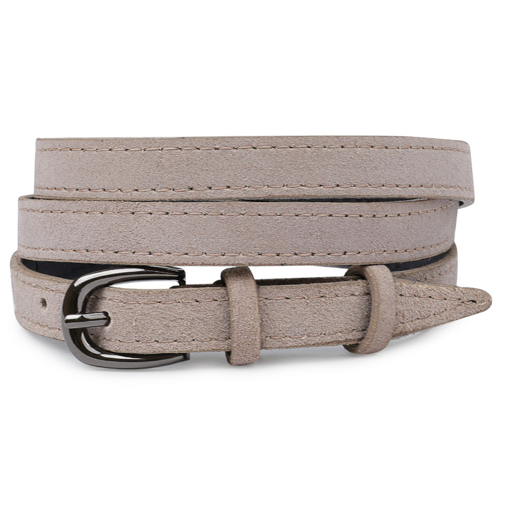Женский замшевый ремень Vintage 20763 Серый Киев - изображение 1