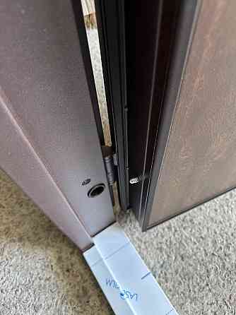 Двери уличные Redfort, модель НИКА Браун (Металл/МДФ), 2 контура Киев