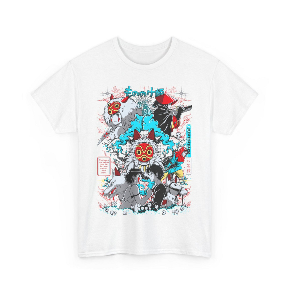 Футболка для хлопчика з аніме принтом Прінкесс Мононоке Аніме Джапанесе оверсайз (зріст від 165 до 180) Чорний AnimeJ0393m Дніпро - фото 6