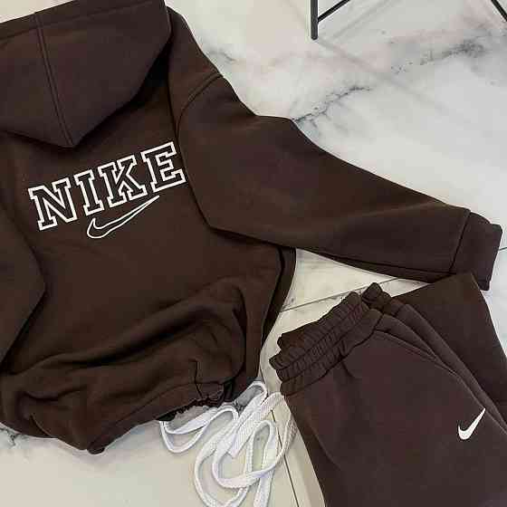 Жіночий утеплений прогулянковий костюм двійка у спортивному стилі трьохнитка на флісі Одеса