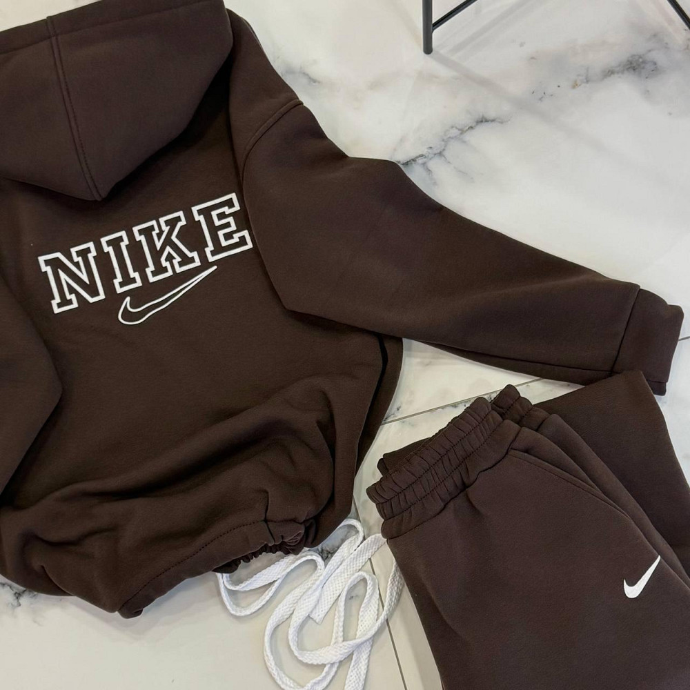 Жіночий утеплений прогулянковий костюм двійка у спортивному стилі трьохнитка на флісі Одеса - фото 3