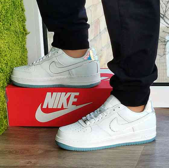 Кросівки Nike Білі Жіночі Форси Шкіряні Найк (розміри: 36,37,38,39,40,41) Дніпро