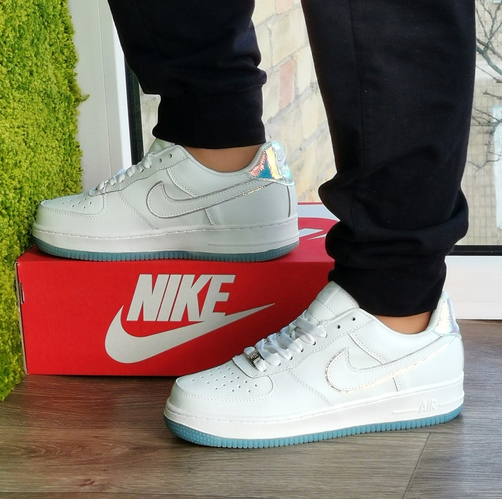 Кросівки Nike Білі Жіночі Форси Шкіряні Найк (розміри: 36,37,38,39,40,41) Дніпро - фото 1