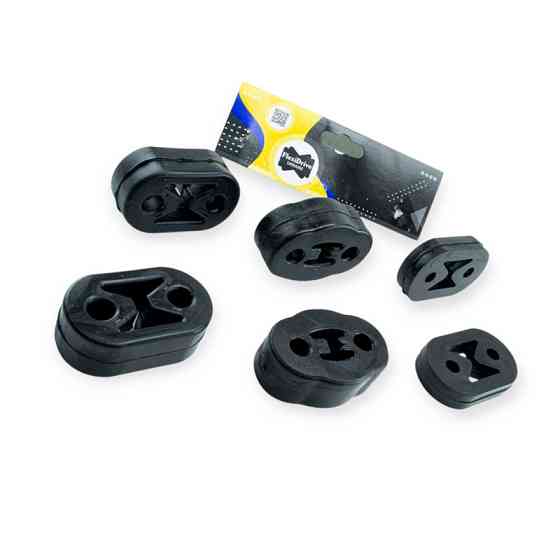 Резинки глушителя Lanos (6шт) FlexiDrive крепления Мукачево