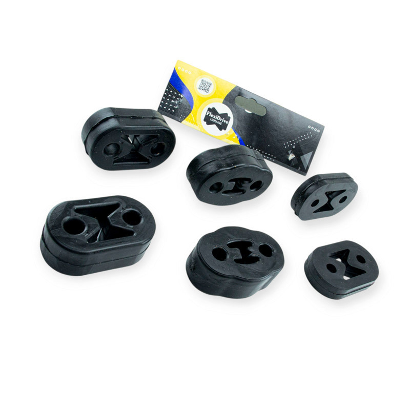 Резинки глушителя Lanos (6шт) FlexiDrive крепления Мукачево - изображение 1