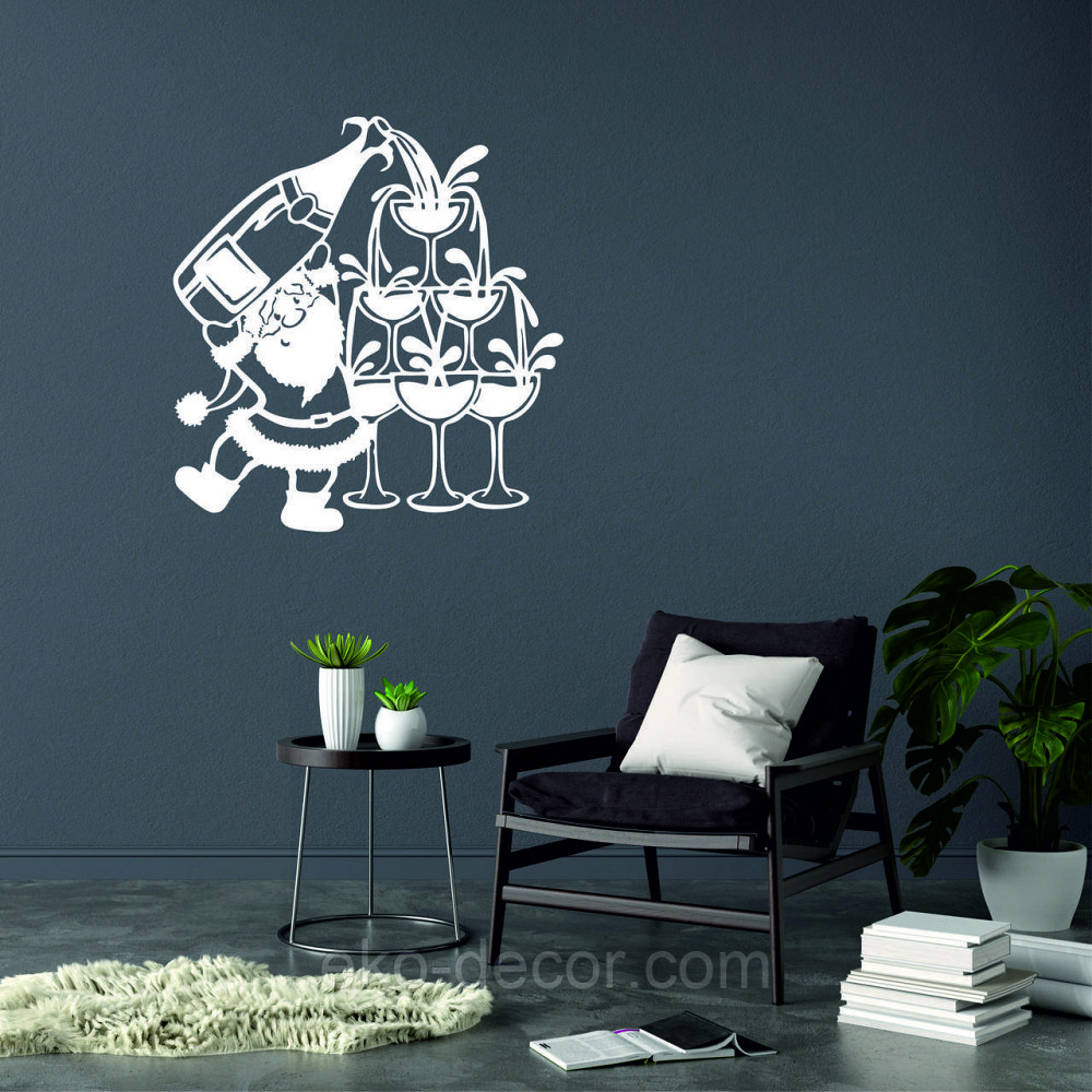 Декоративное настенное Панно «Дед Мороз», Декор на стену 70*65 см Киев - изображение 7