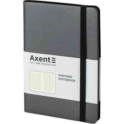Блокнот Axent Partner Soft, 125х195, 96арк, кліт, сірий (8206-15-A) Вінниця
