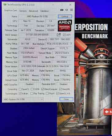 Відеокарта ASUS RX 5700 8Gb. GDDR6. Київ