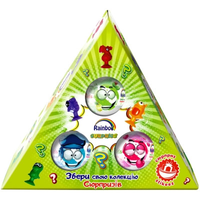 Бомбочка для ванны AquaShine Rainbow Набор с сюрпризом 3 x 100 г (4820240940715) Винница - изображение 1