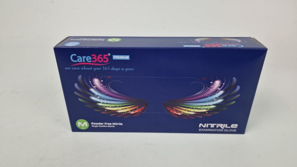 Рукавиці Нітрил Кобальтовий (100 шт.) розмір M"CARE 365" (1 пачка) Харків - фото 2