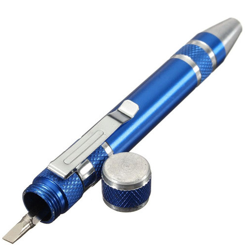 Отвертка прецизионная с 8 битами, магнитная, ручка, цвета Вінниця - фото 4