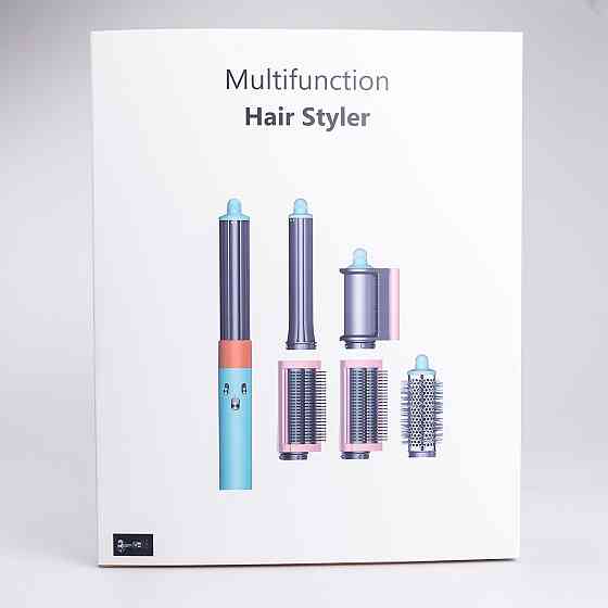 Мультистайлер для волос Airwrap с 6 насадками, голубой Киев