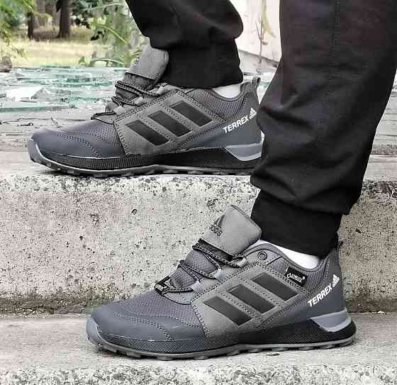 Термо Кроссовки Adidas Terrex Мужские Серые Адидас Терекс Еврозима Gore-Tex (размеры: 40,41,42) Днепр