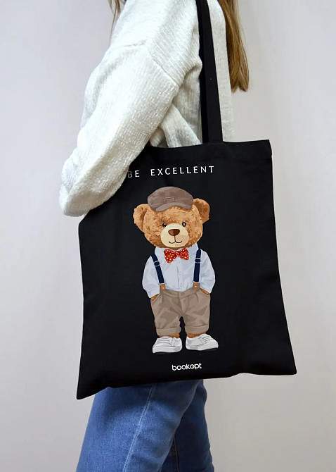 Екошопер BookOpt ВК4057 Teddy Bear (Be Excellent) чорний Луцк - изображение 9