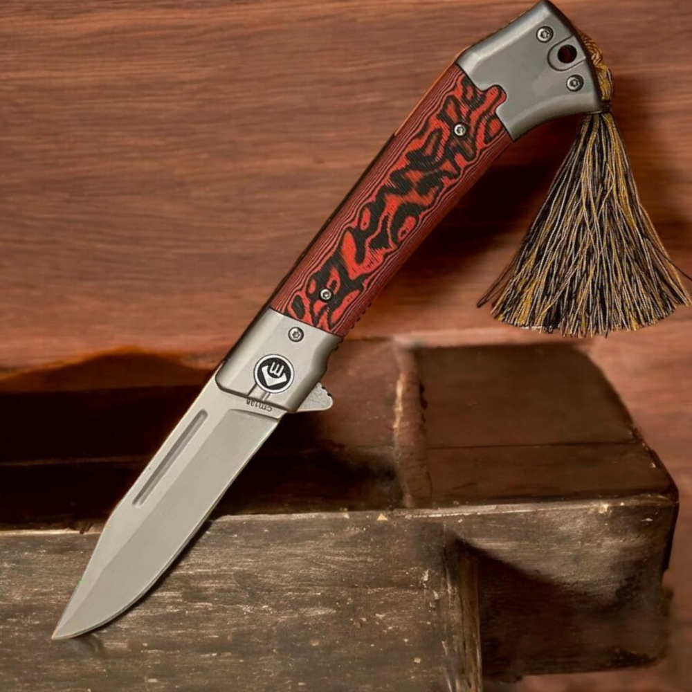 Нож складной ChongMing CM138, 2144 Red Днепр - изображение 5