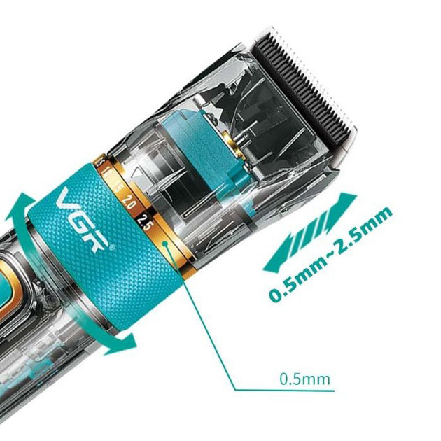 Аккумуляторный универсальный триммер для стрижки VGR V-695, Електромашинка для стрижки TJ-97 Киев - изображение 10