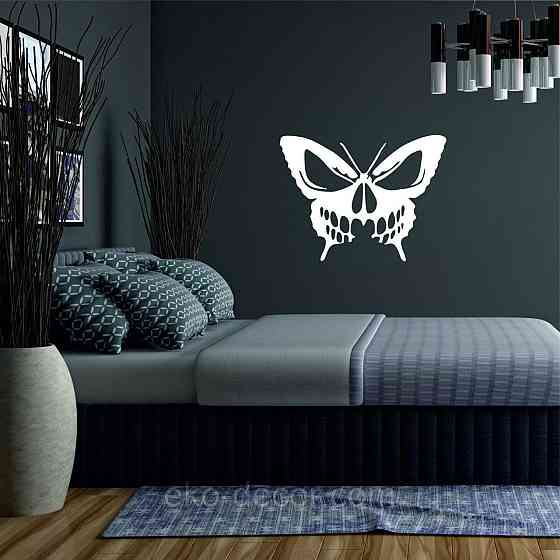 Декоративное настенное 3D Панно «Череп», Декор на стену с объемом 70*53 см, Белый Киев