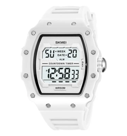 Часы мужские электронные наручные Skmei 2296 Белый Винница