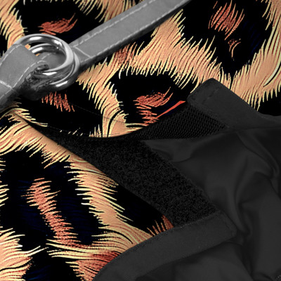 Шлея для собак WAUDOG Clothes м'яка з QR адресником "Леопард" XS2 (221-4066) Вінниця - фото 3