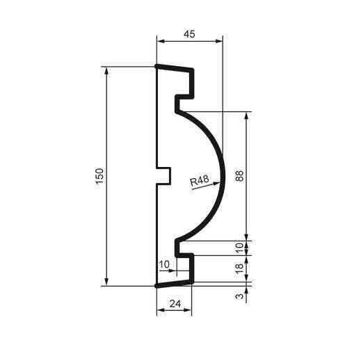 Молдинг фасадний Prestige Decor MC 127 Дніпро