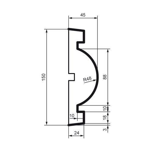 Молдинг фасадний Prestige Decor MC 127 Дніпро - фото 2