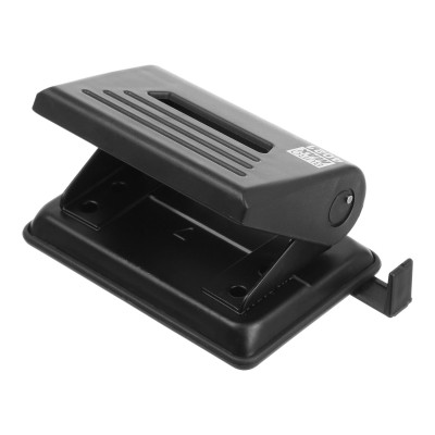Діркопробивач Buromax пластиковий, до 12 аркушів, 120 х 80 х 65 мм, чорний (BM.4021-01) Вінниця - фото 2