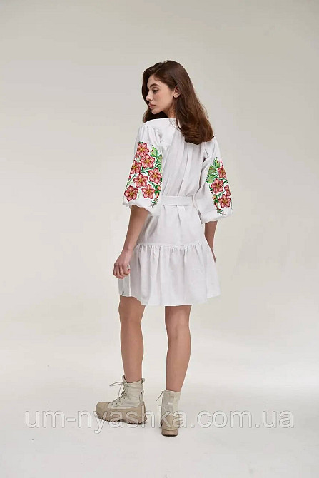 Біле вишите плаття Квітковий сад біла Кривий Ріг - фото 7