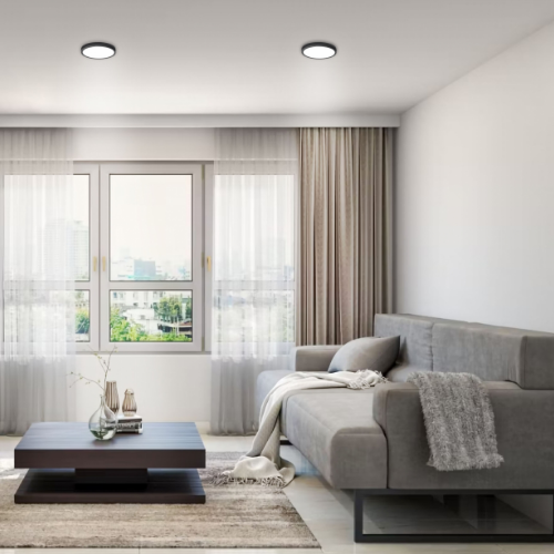 LED Світильник накладний круглий 18W 5000К 220V чорний VL-DLRS-185B Videx Житомир