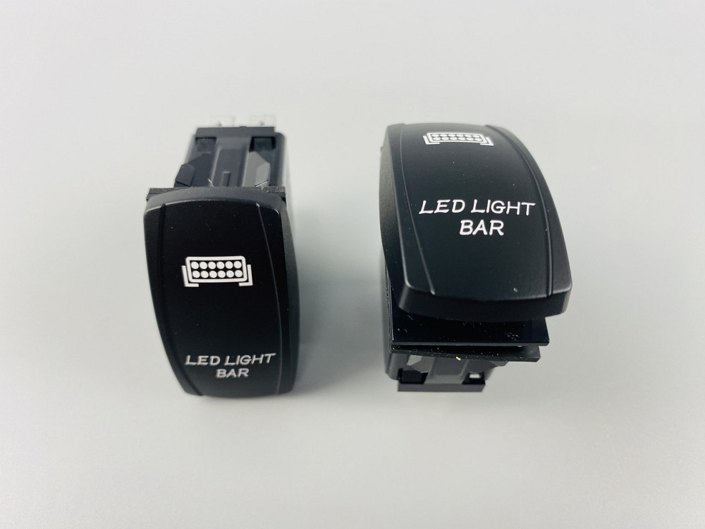 Клавіша вимикач ON-OFF, 5 ніжок, біла підсвітка, малюнок — фара додаткова Мукачево - фото 4