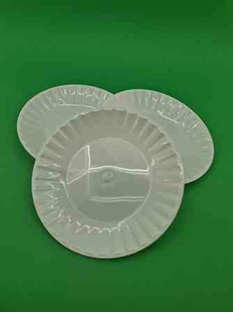 Одноразова тарілка склоподібна діаметр 205 мм біла (10 шт.) Харків