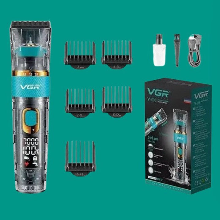 Машинка для точної стрижки бороди і волосся VGR V-695, Електрична акумуляторна машинка для стрижки XU-12 Львів - фото 17