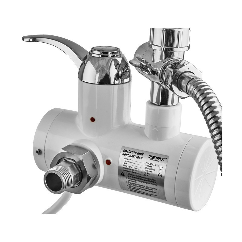 Водонагрівач 3 kW проточн., Zerix ELW22-EW З ІНД.ТЕМП., на СТІНУ    ( ZX4934 ) 23713 Харьков - изображение 10
