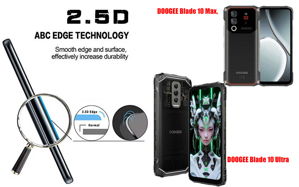 Защитное стекло ArmorGlass для DOOGEE Blade 10 Max, Blade 10 Ultra – устойчивое к царапинам и ударам Киев - изображение 2