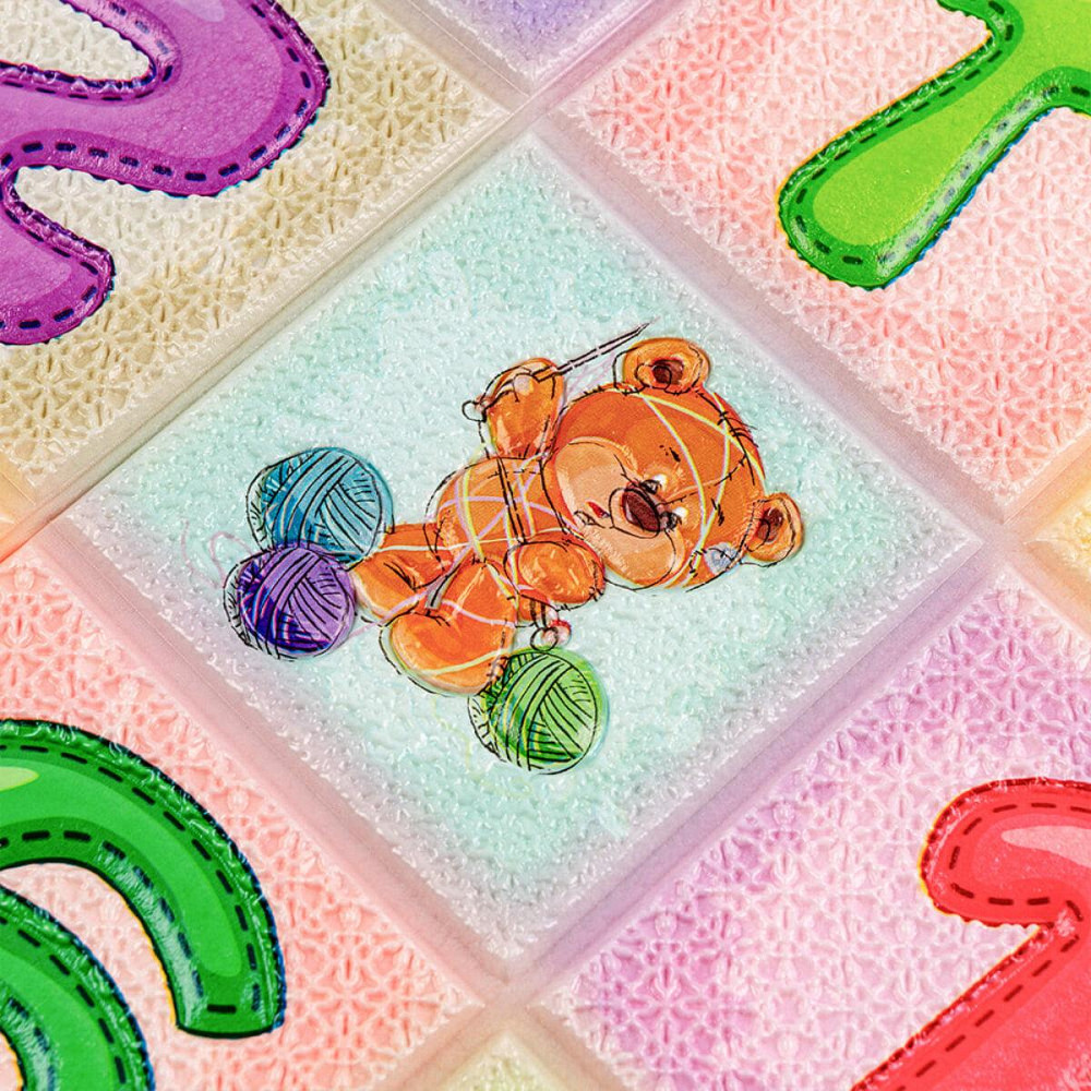 Набор панелей стеновых 3D 700х1400х4мм Алфавит (2шт) SW-00002352 Днепр - изображение 7