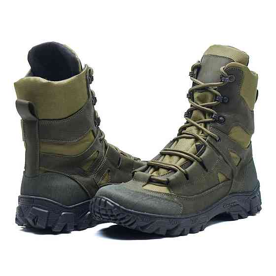 Тактичні зимові берці 106-ТБ-2 хакі — теплі, міцні, армійські черевики для ЗСУ та охорони 44 (29) Харків