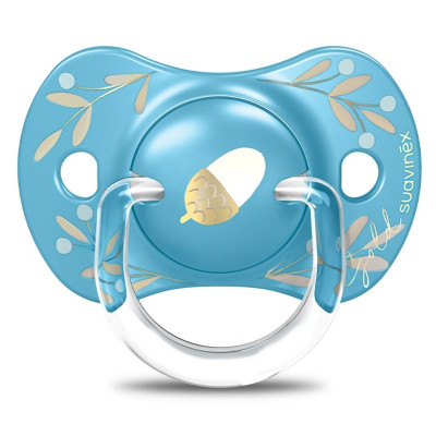 Пустышка Suavinex Gold Edition физиологическая, +18 мес. голубая (307862) Винница - изображение 1
