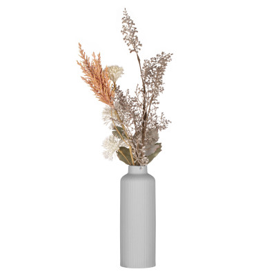 Ваза Ardesto Liguria, 8х22.7см, порцеляна, сірий (AR3803G) Вінниця - фото 2