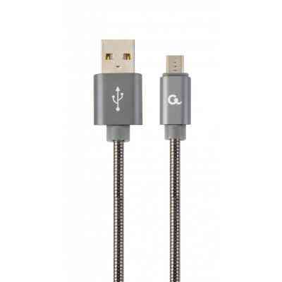 Дата кабель USB 2.0 Micro 5P to AM Cablexpert (CC-USB2S-AMmBM-1M-BG) Вінниця