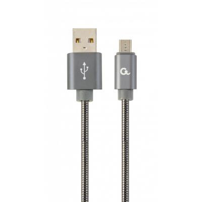 Дата кабель USB 2.0 Micro 5P to AM Cablexpert (CC-USB2S-AMmBM-1M-BG) Вінниця - фото 1