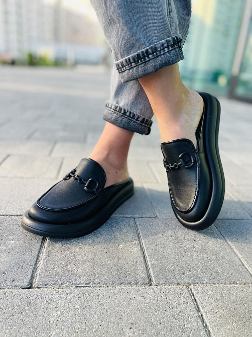 ALEX BELL Шльопанці жіночі ALEX BELL 900K-2-22AP чорні (літо, шкіра натуральна) (5066) 36-40 Коломия - фото 7