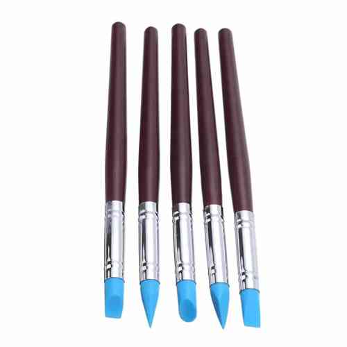 Набор кистей силиконовых 5шт для растушевки и моделирования Вінниця