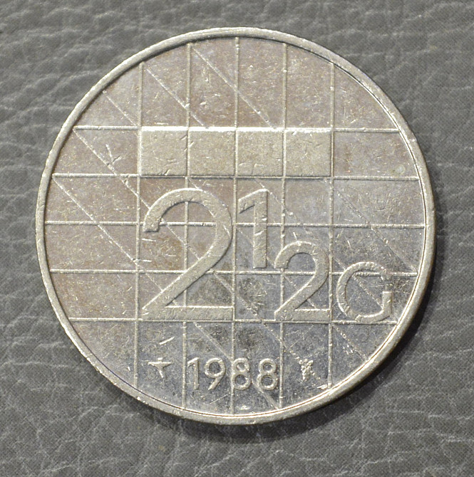 Нідерланди 2 1/2 гульдена 1988 рік Полтава - фото 1
