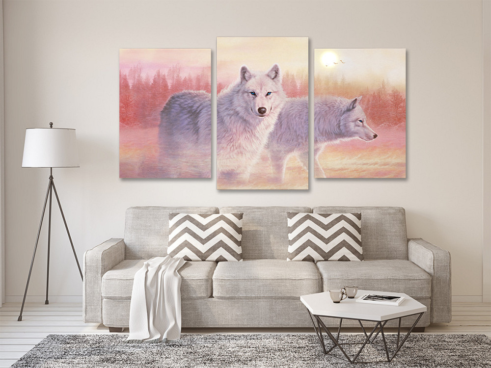 Модульная картина в гостиную / спальню  Вовки  Art-681_3 Киев - изображение 2