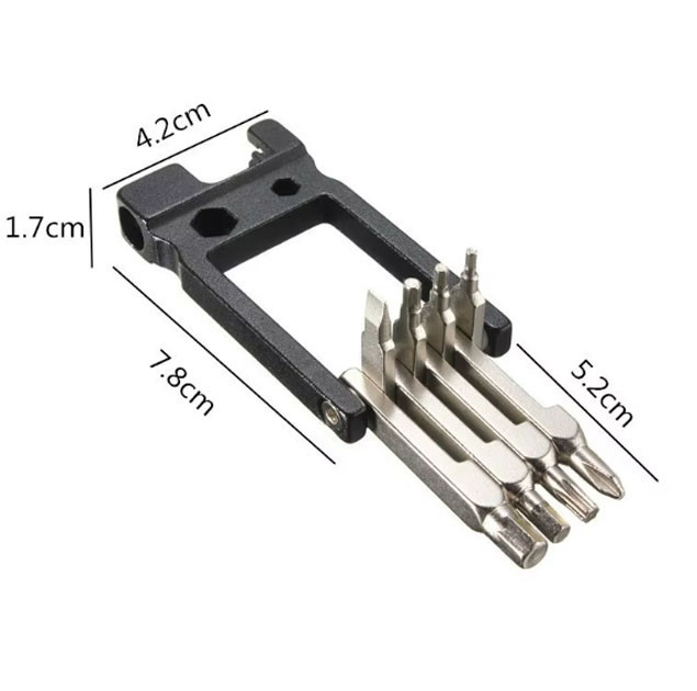 Набір інструментів мультитул велосипедний з бортовими лопатками та вичавкою ланцюга 20 в 1 Бровари - фото 2