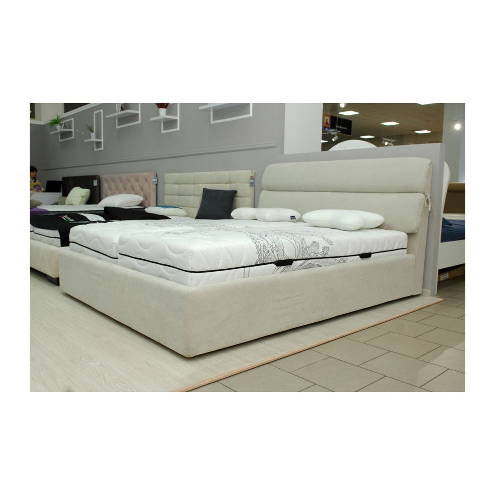 Кровать AtriaDesign Omega 30 VIP с дополнительной металлической цельносварной рамой 180x200 светло-серый Киев - изображение 5