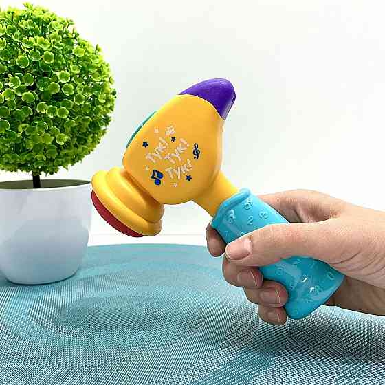 Молоточок розвиваючий Limo Toy музичний українське озвучення Жовтий (FT 0031) Чернигов