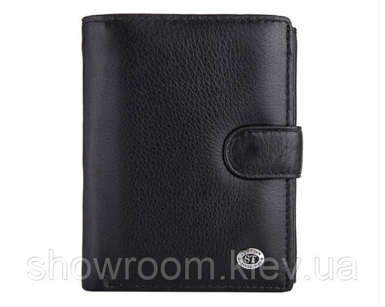 Чоловіче шкіряне портмоне на застібці (1241) Київ - фото 2