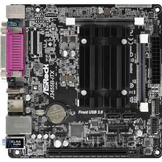 ASRock J3455B-ITX/REF(Intel Quad-Core 2.3GHz, 2xDDR3 SoDIMM, VGA/HDMI, 1*PCIe, 2xSATAIII, mini ITX) Киев